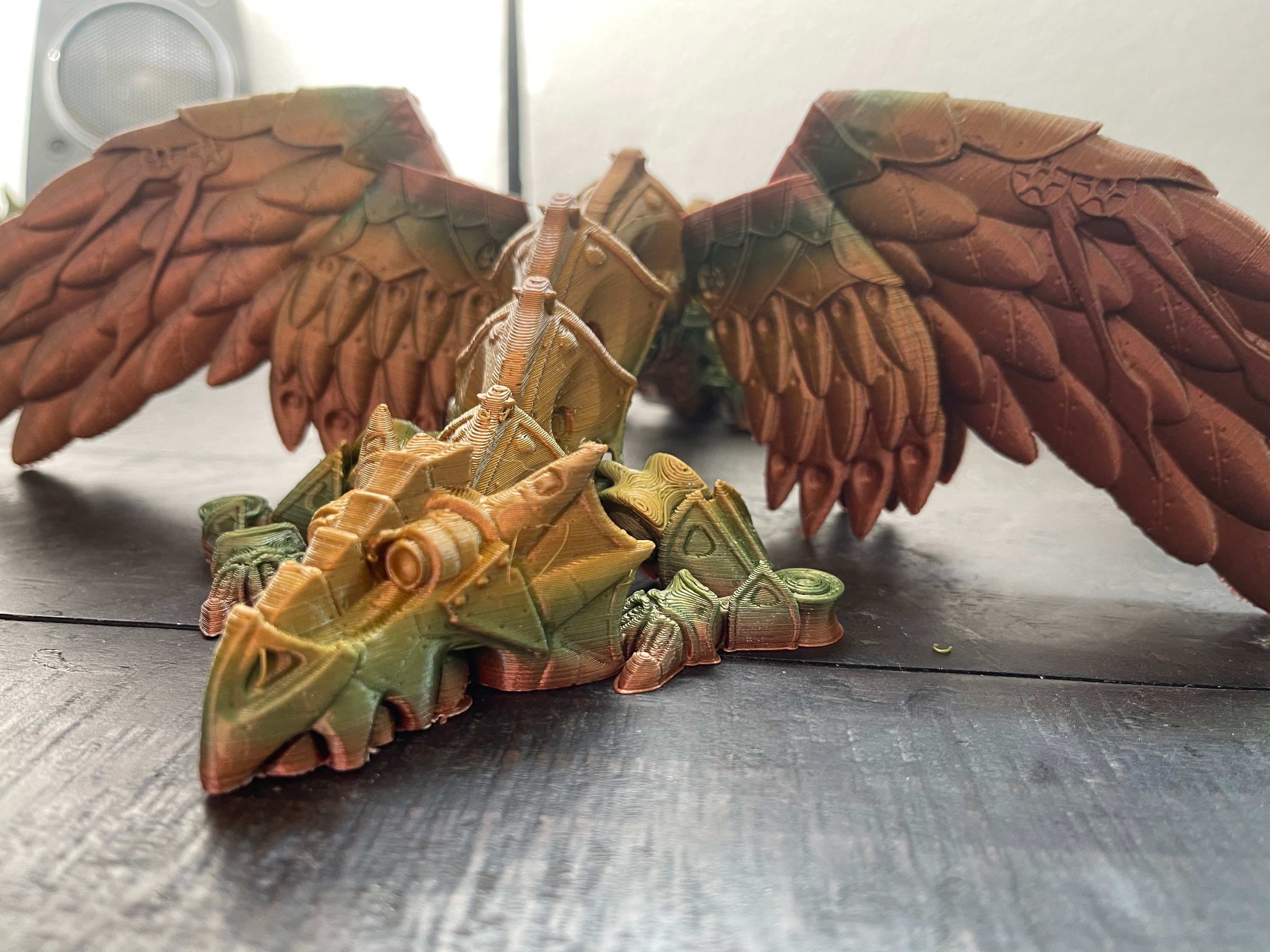 3D Printed Articulated Steampunk Dragon