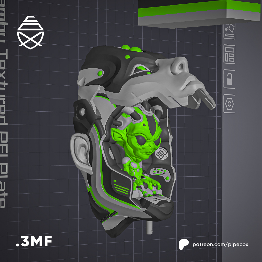 ALIENBOT - 3D Printed Wall Decor