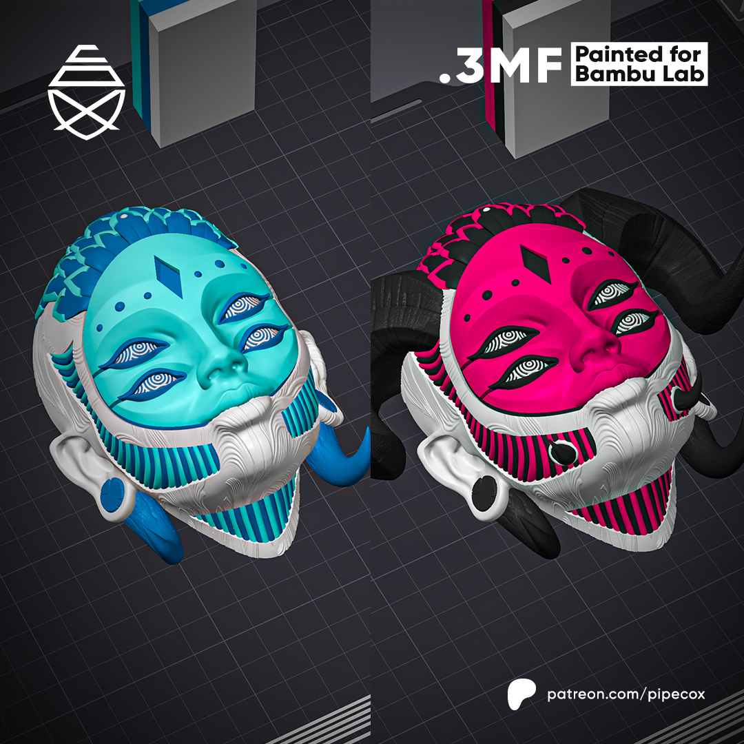 ARLEQUÍN & HELLEQUÍN - 3D Printed Wall Decor