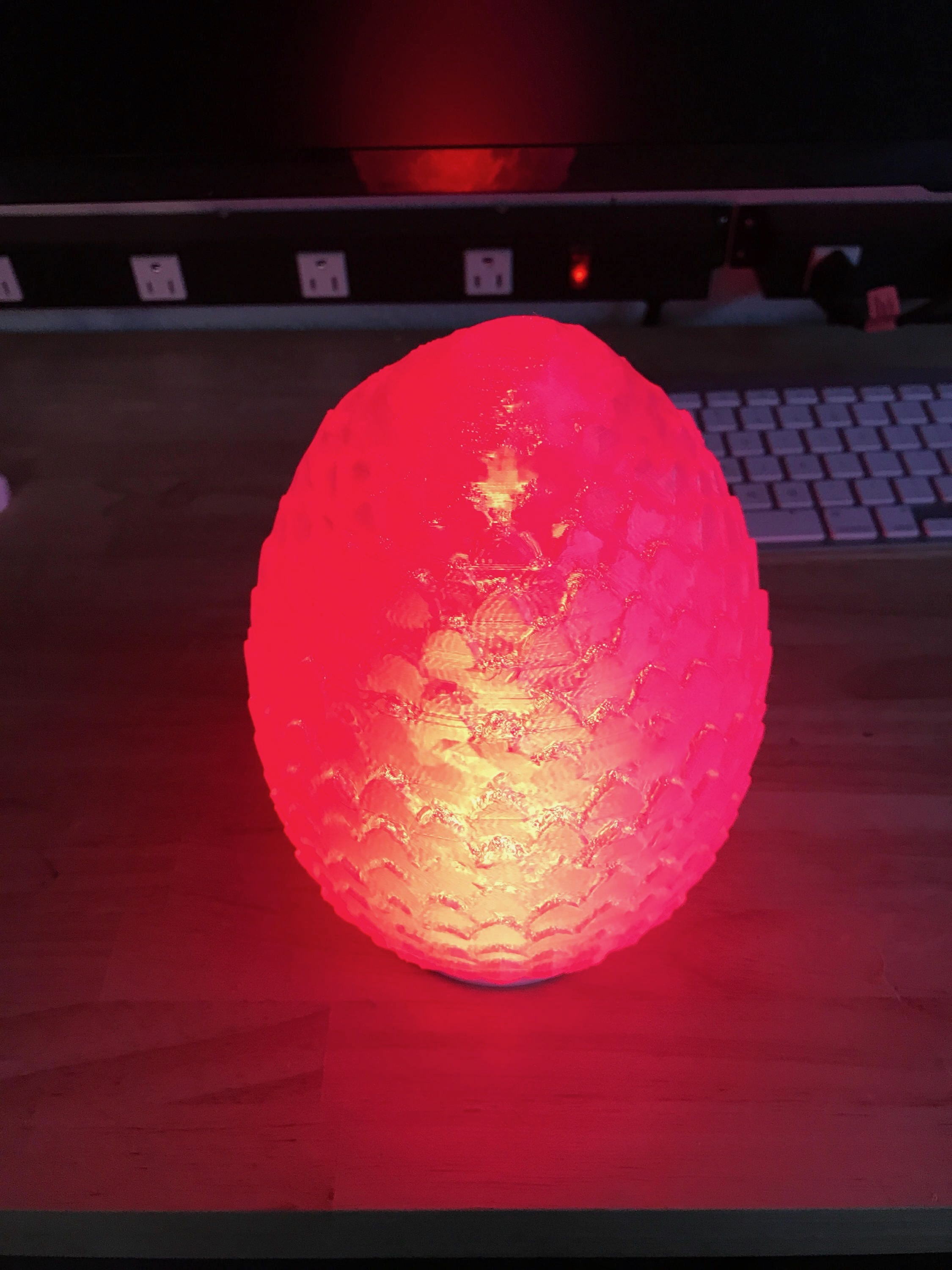 Dragon Egg Lamp - Cordless Rechargeable Remote Controlled - Image 3