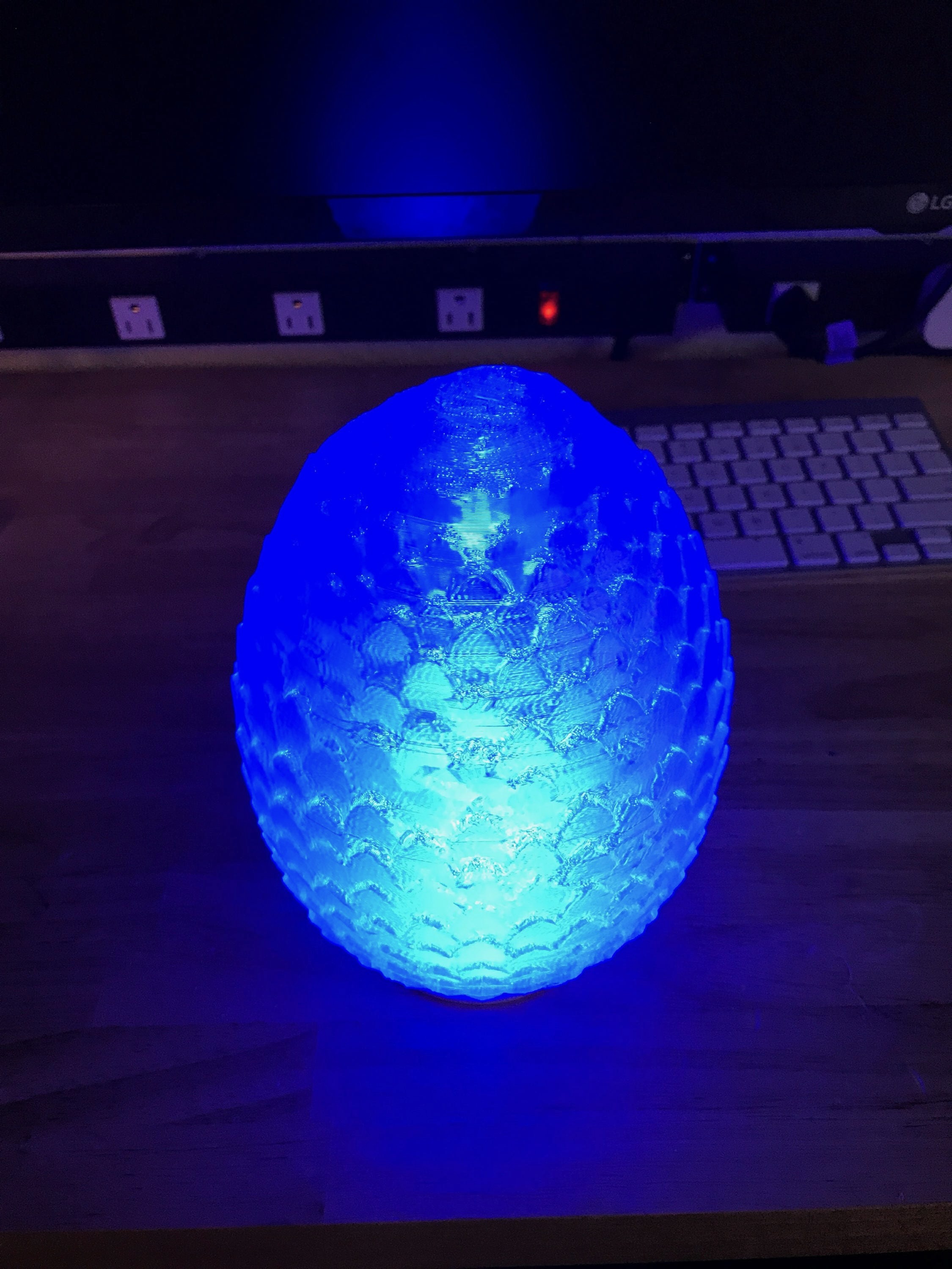 Dragon Egg Lamp - Cordless Rechargeable Remote Controlled - Image 5