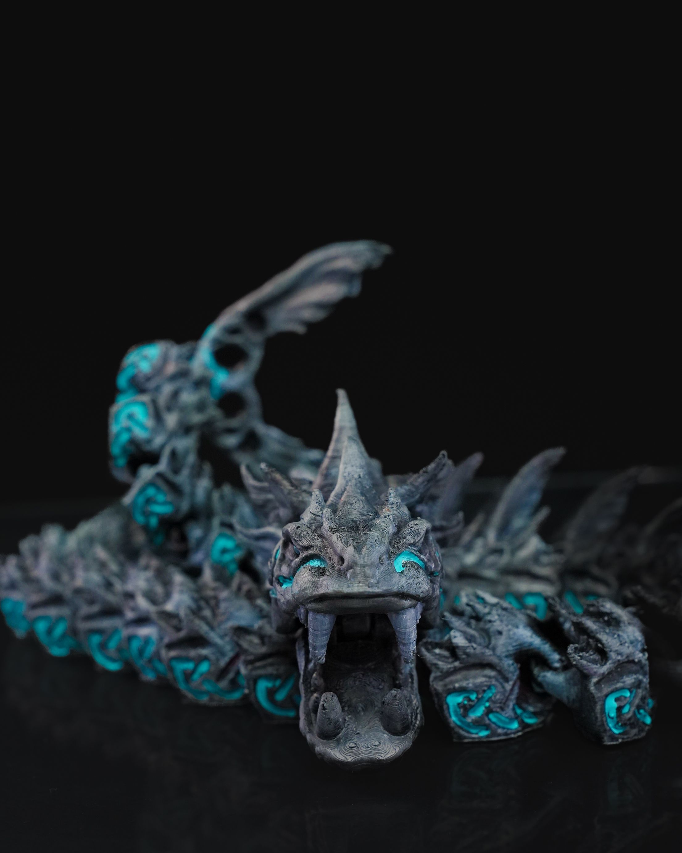 Midgard Serpent - Jormungandr - Stylized 3D Printed Sea Serpent