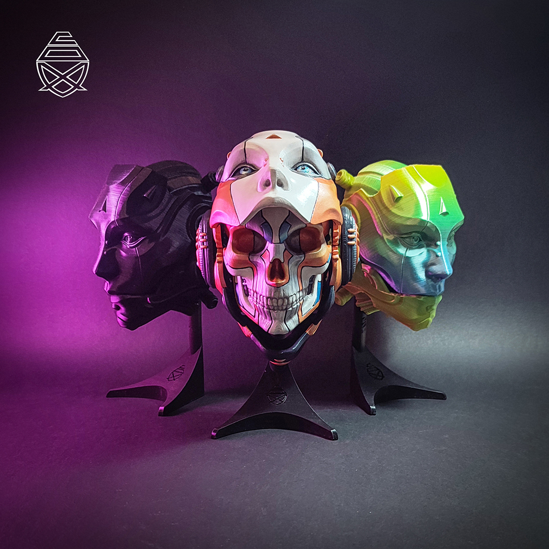SKULLDROID - 3D Printed Wall Decor