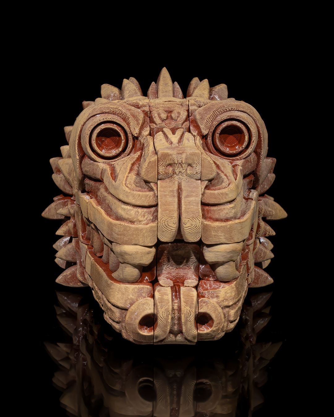 Azte Cubic Dragon - 3D Printed Dragon Collectible - Image 2