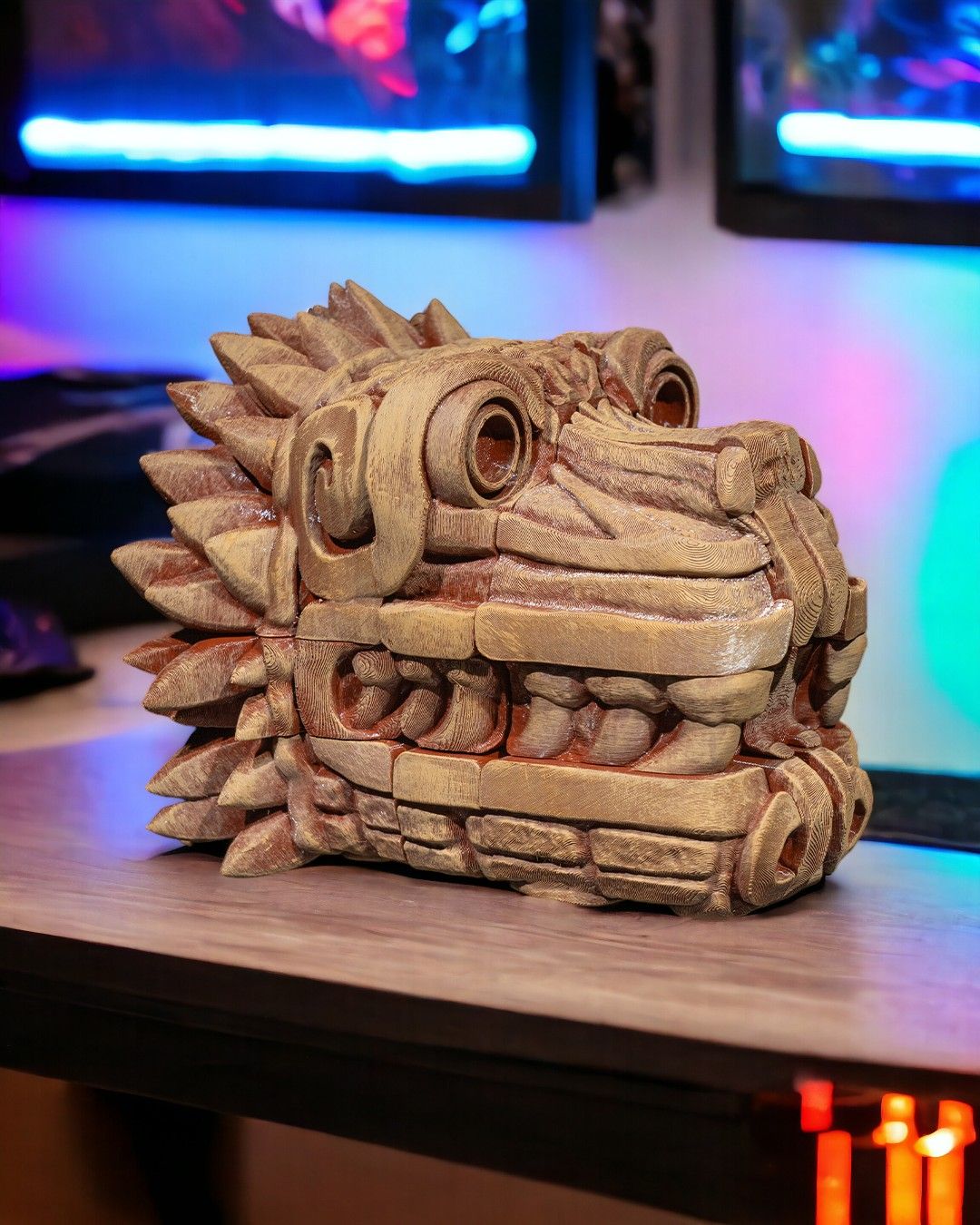 Azte Cubic Dragon - 3D Printed Dragon Collectible - Image 5