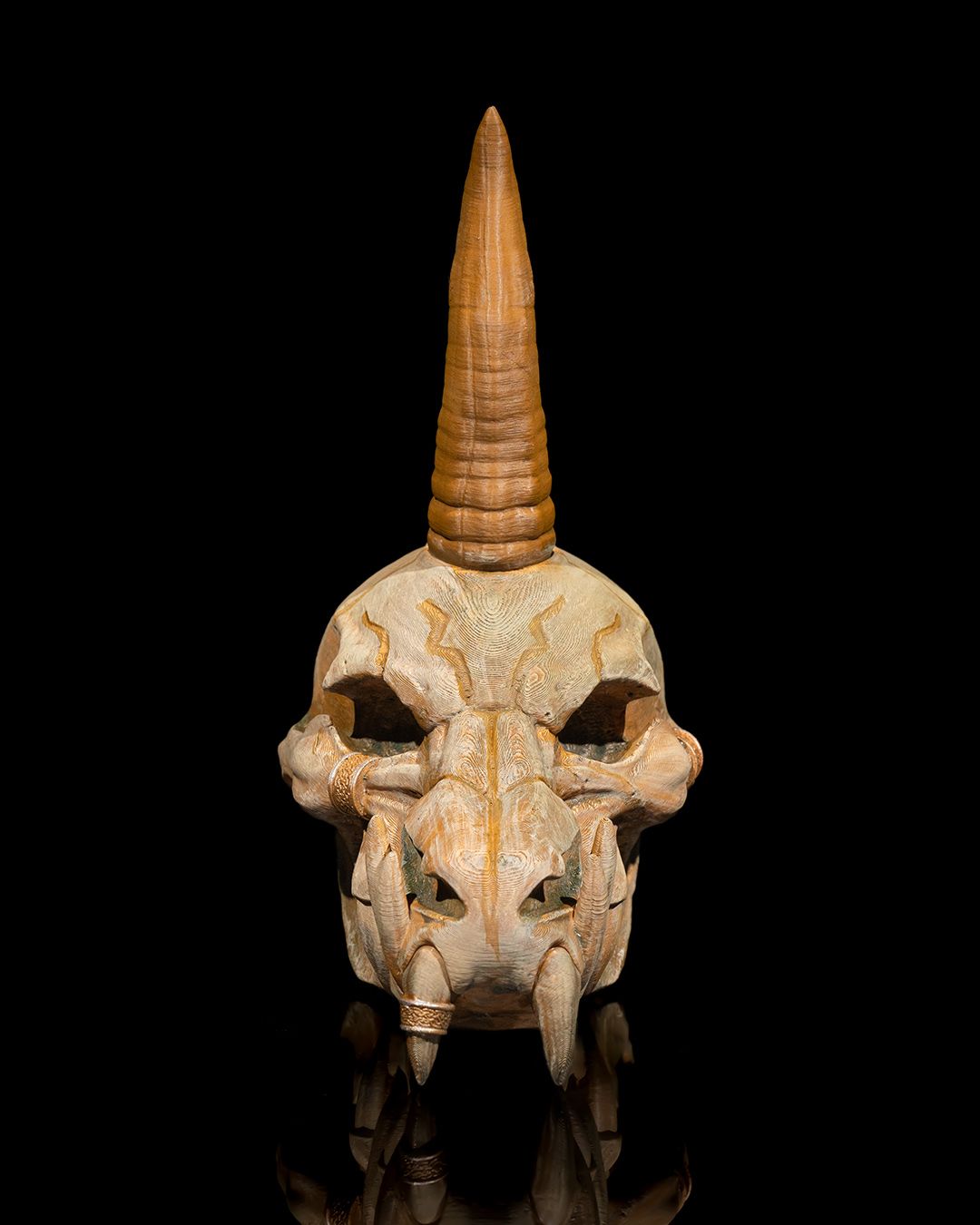 Black Dragon Skull - 3D Printed Dragon Collectible - Image 2