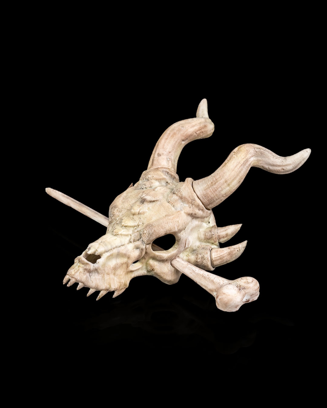 Bone Trophy Hair Pin - 3D Printed Dragon Collectible - Image 2