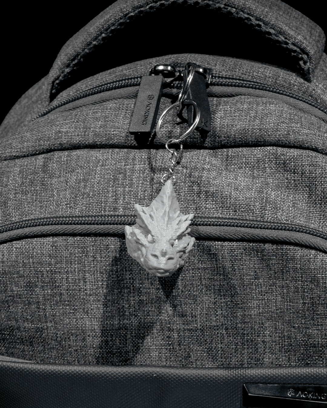 Boulder Dragon Keychain - 3D Printed Dragon Collectible - Image 4