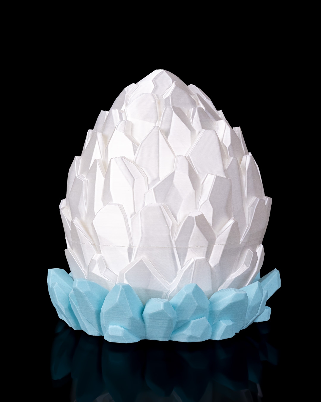 Crystal Dragon Egg - 3D Printed Dragon Collectible