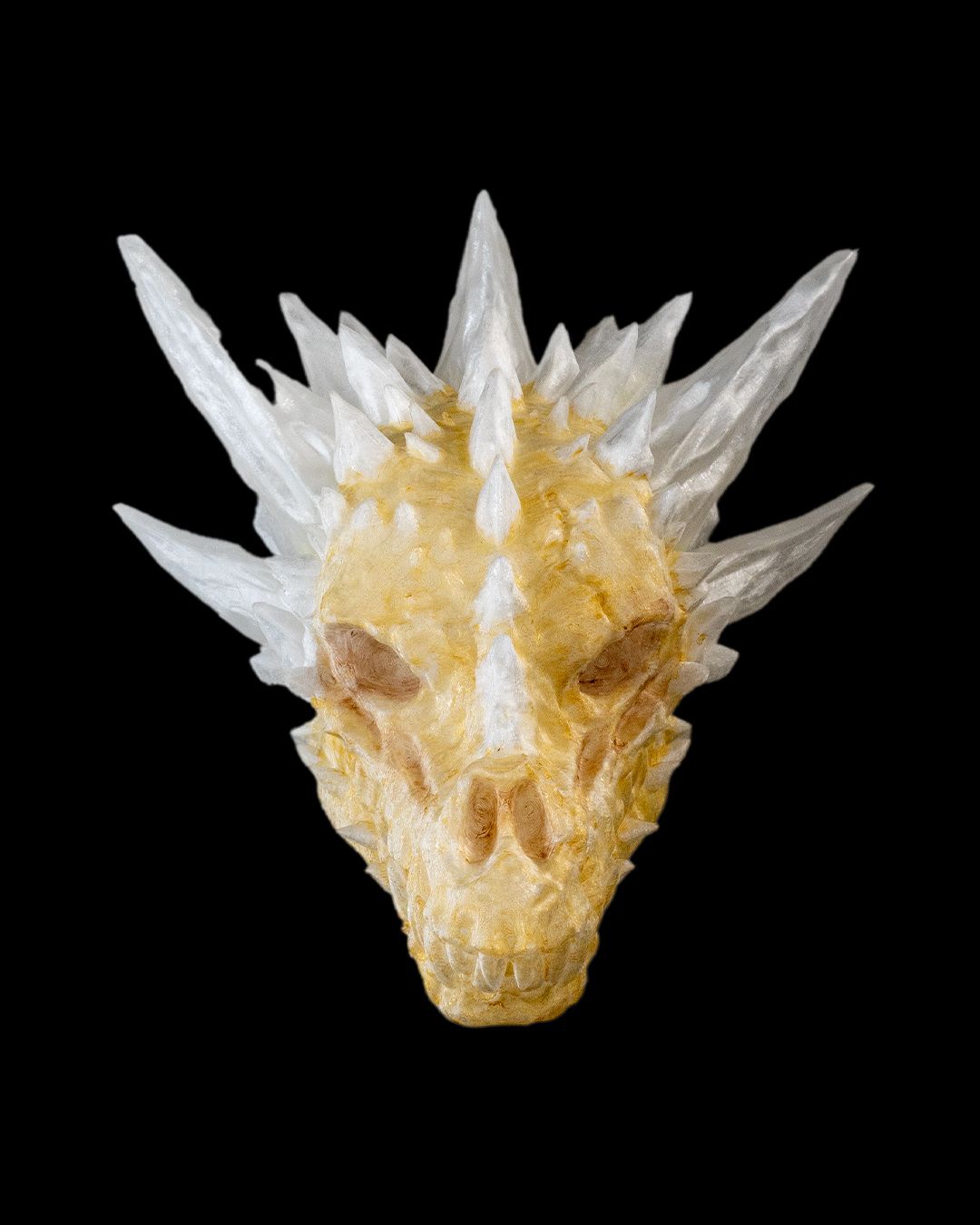 Diamond Dragon Skull - 3D Printed Dragon Collectible - Image 3