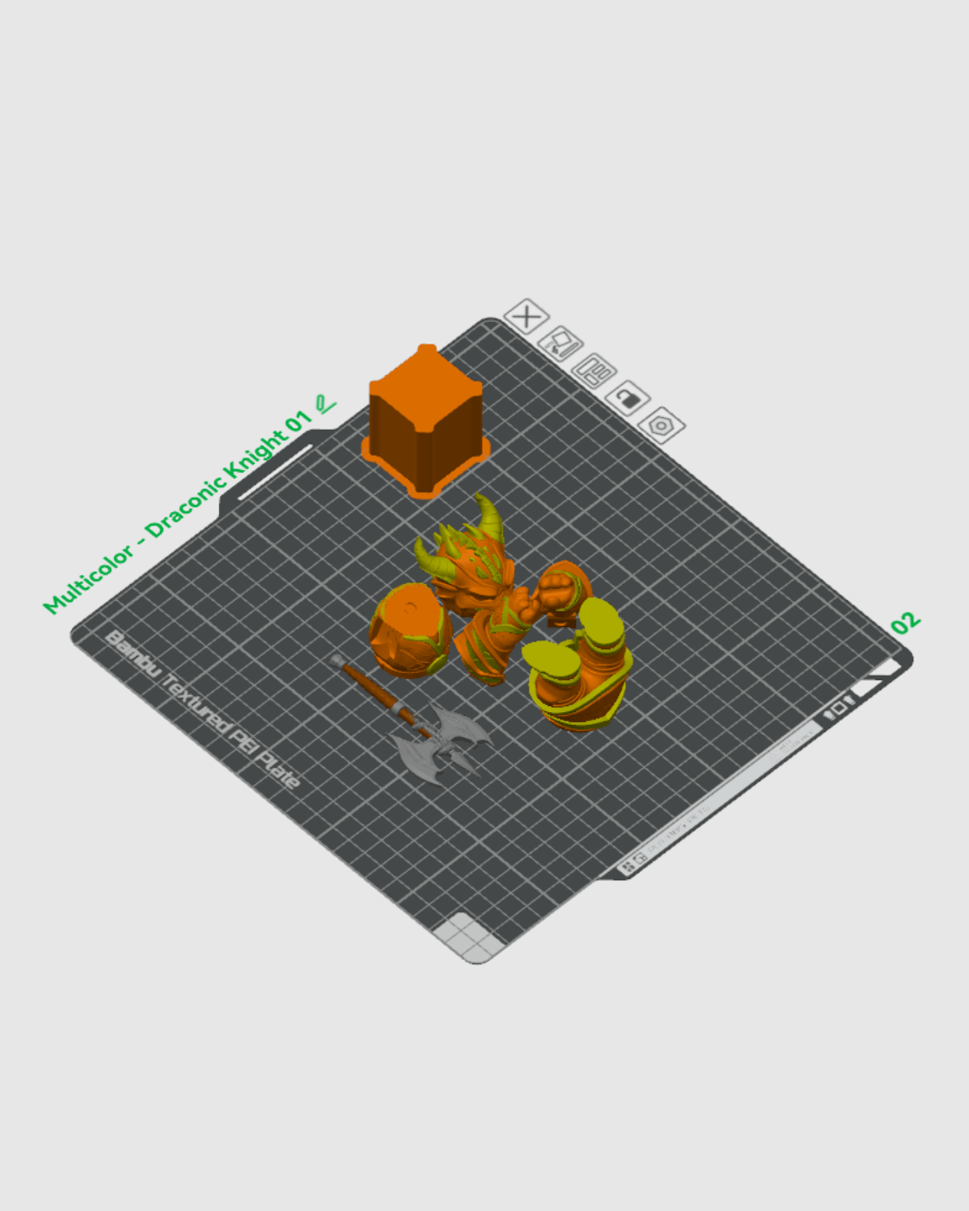 Draconic Knight - 3D Printed Dragon Collectible - Image 2