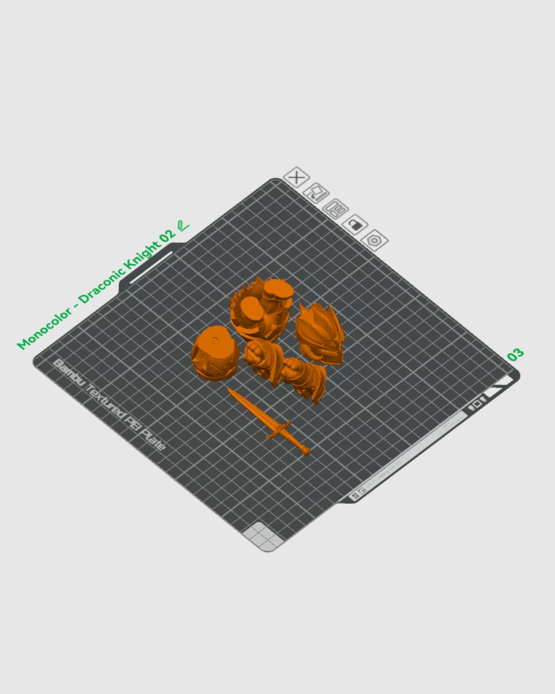 Draconic Knight - 3D Printed Dragon Collectible - Image 3