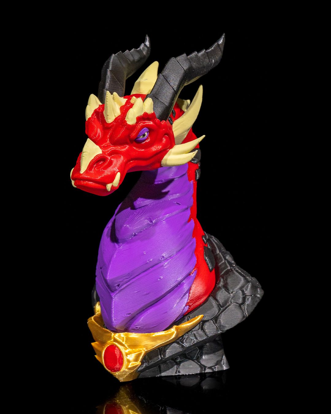 Dragon Bust - 3D Printed Dragon Collectible - Image 2