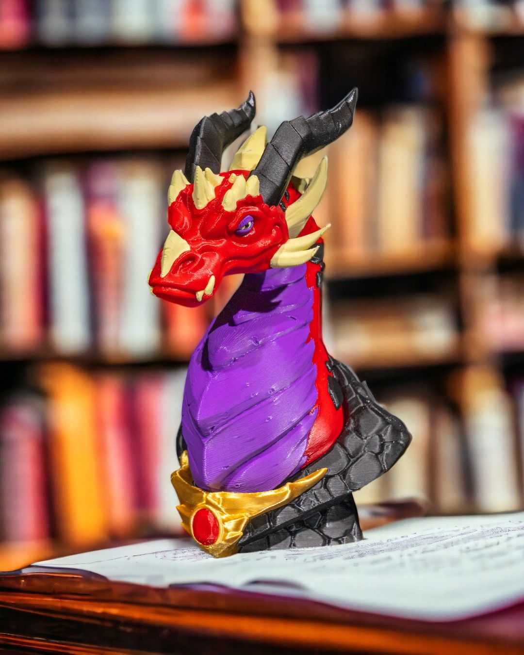 Dragon Bust - 3D Printed Dragon Collectible - Image 3