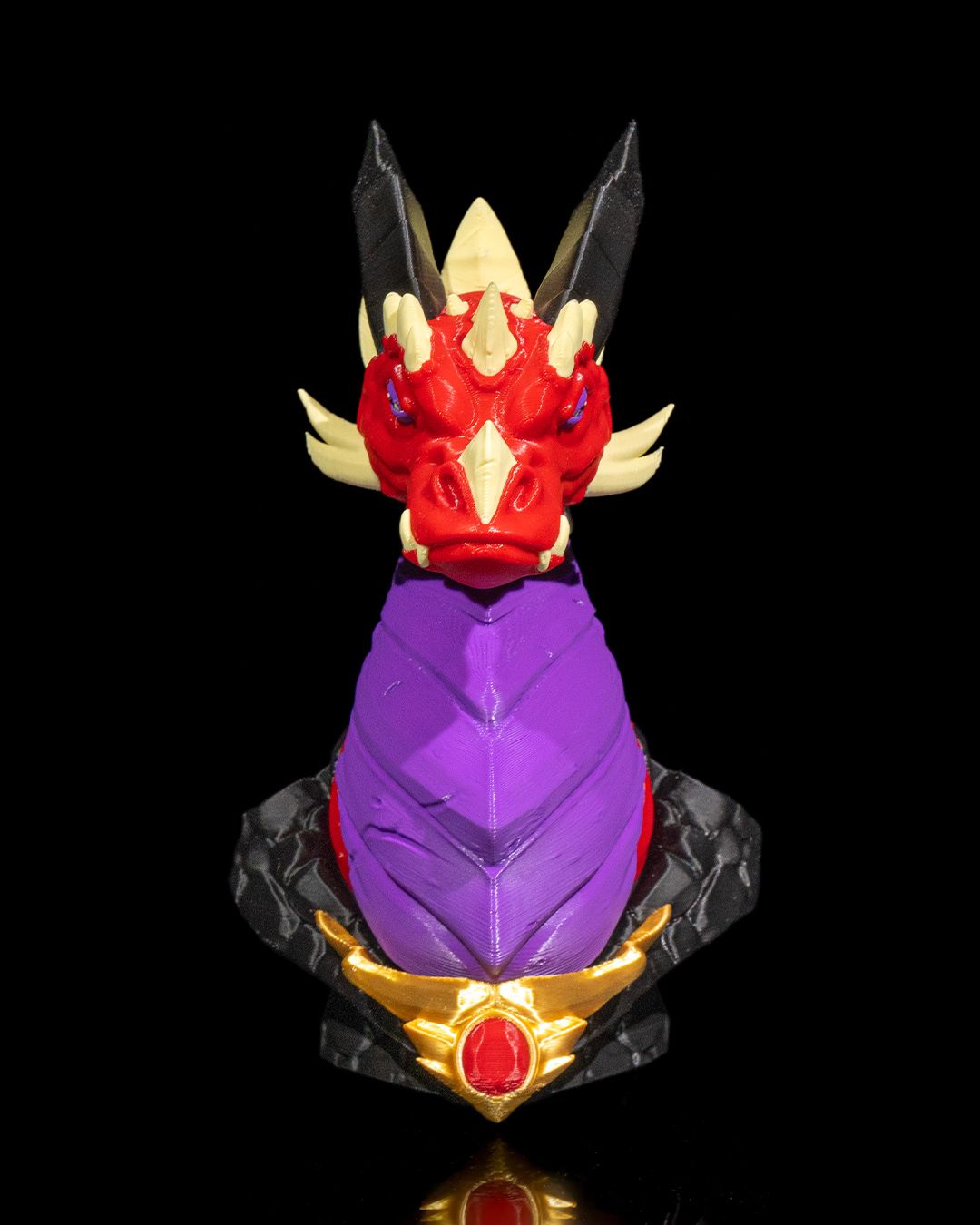 Dragon Bust - 3D Printed Dragon Collectible