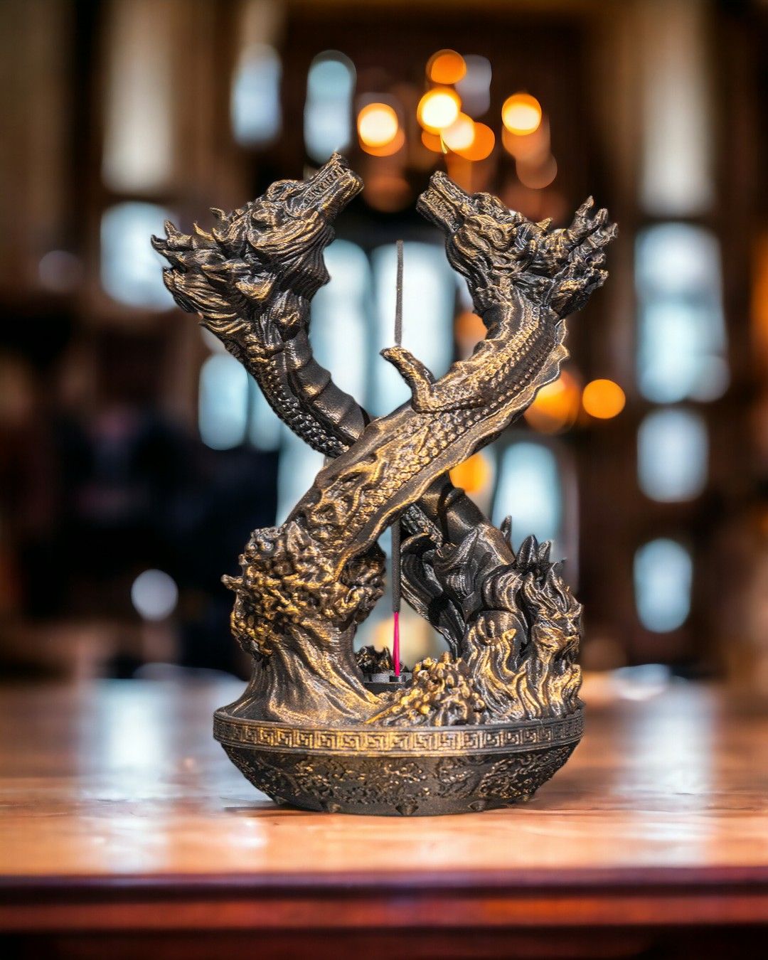 Dragon Dance Incense Holder - 3D Printed Dragon Collectible - Image 2