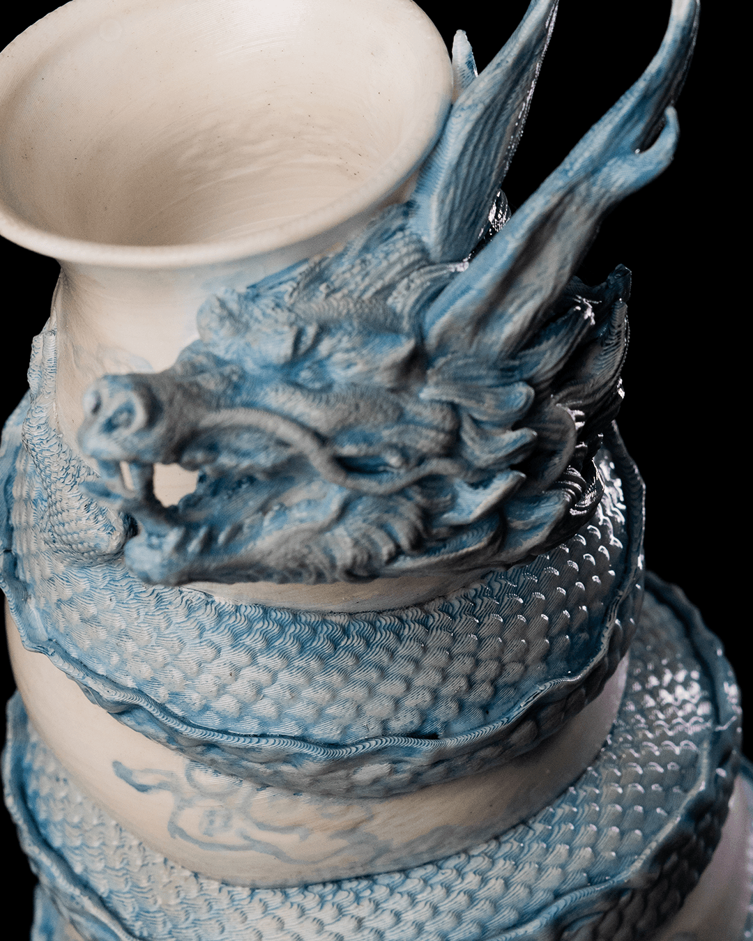 Dragon Wrapped Vase - 3D Printed Dragon Collectible - Image 4