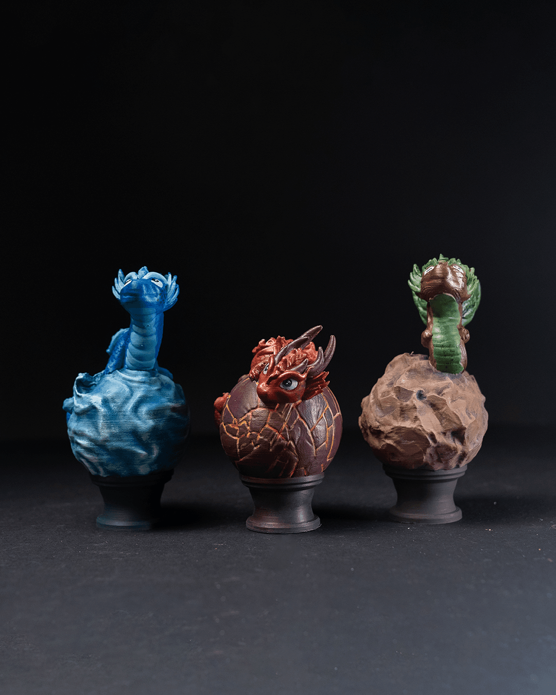 Elemental Dragons - 3D Printed Dragon Collectible