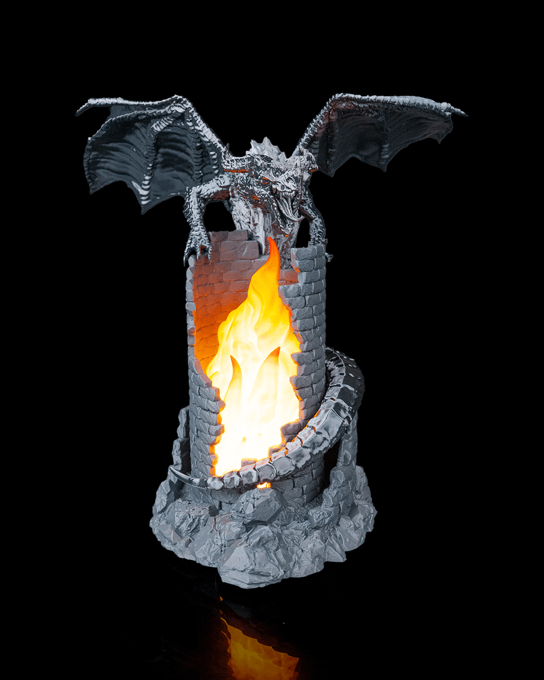 Embers of the Fallen Table Lamp - 3D Printed Dragon Collectible - Image 3