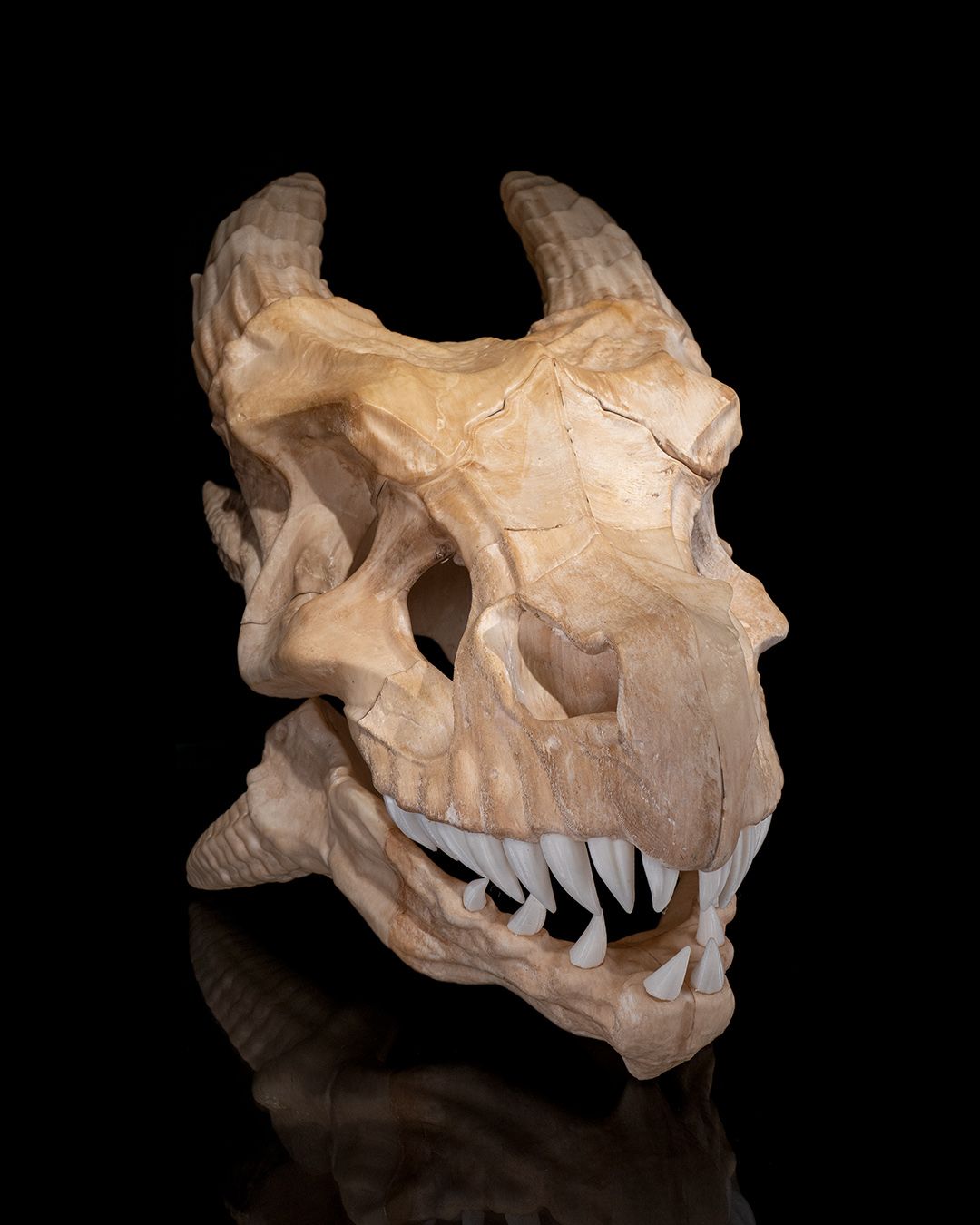 Epic Red Dragon Skull - 3D Printed Dragon Collectible - Image 5