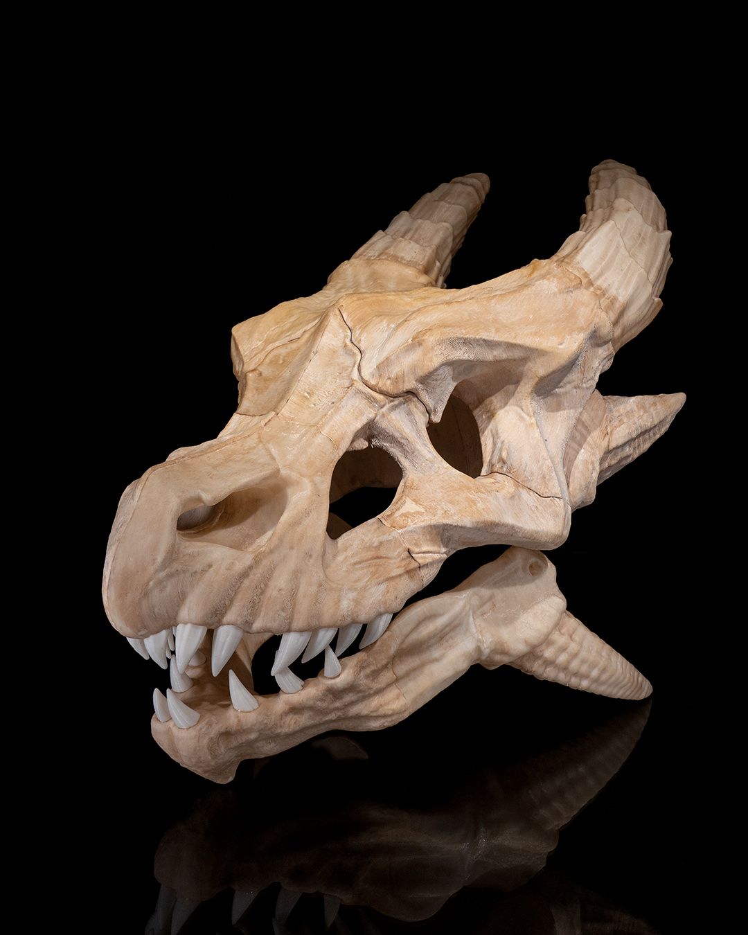 Epic Red Dragon Skull - 3D Printed Dragon Collectible