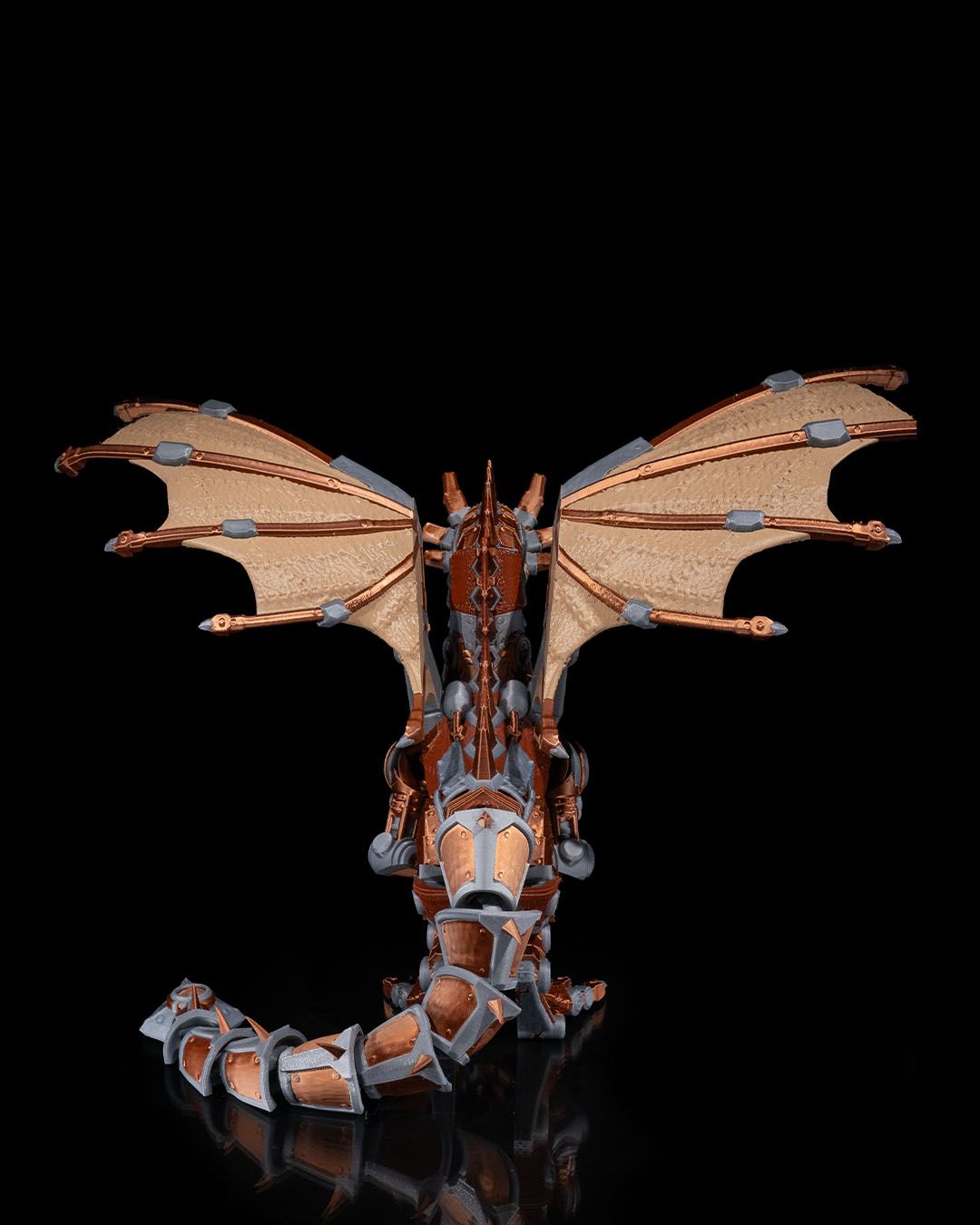 Epic Steampunk Dragon - 3D Printed Dragon Collectible - Image 3