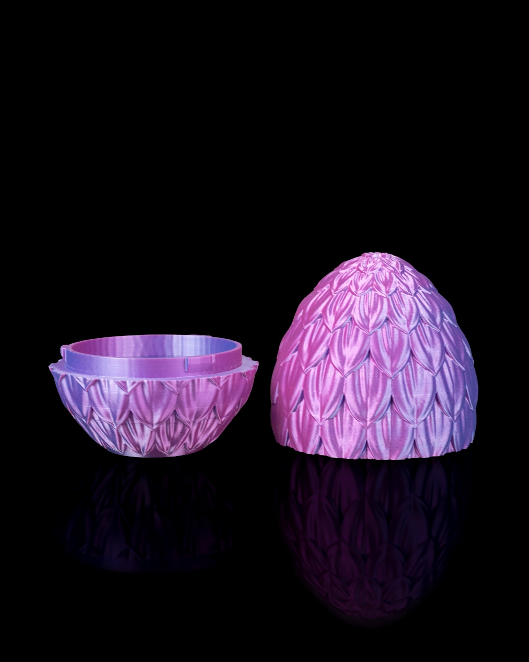 Floral Dragon Egg - 3D Printed Dragon Collectible - Image 4
