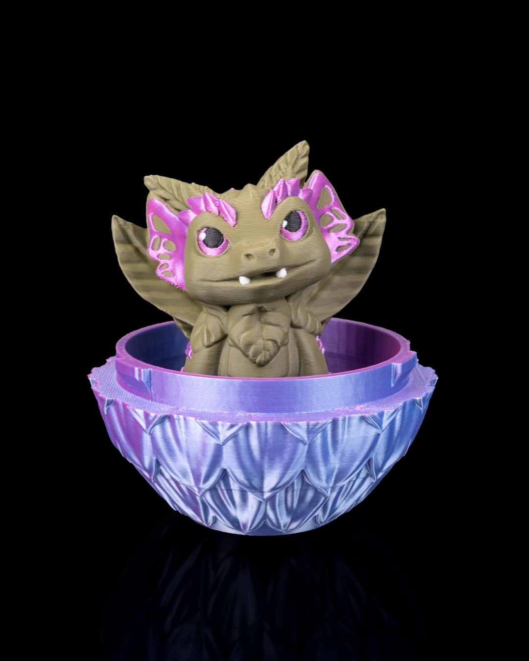 Floral Dragon Egg - 3D Printed Dragon Collectible - Image 5