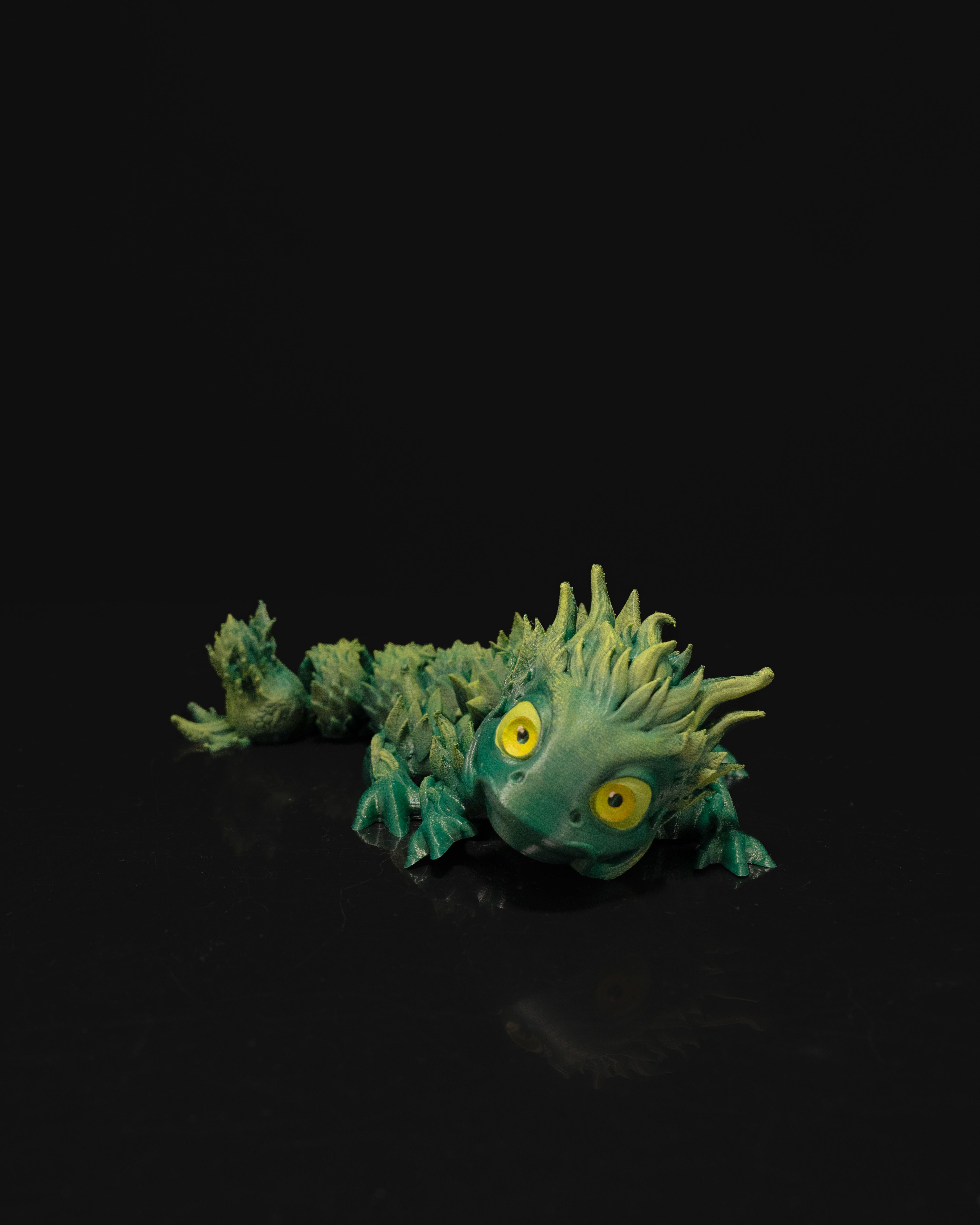 Forest Baby Dragon - 3D Printed Dragon Collectible