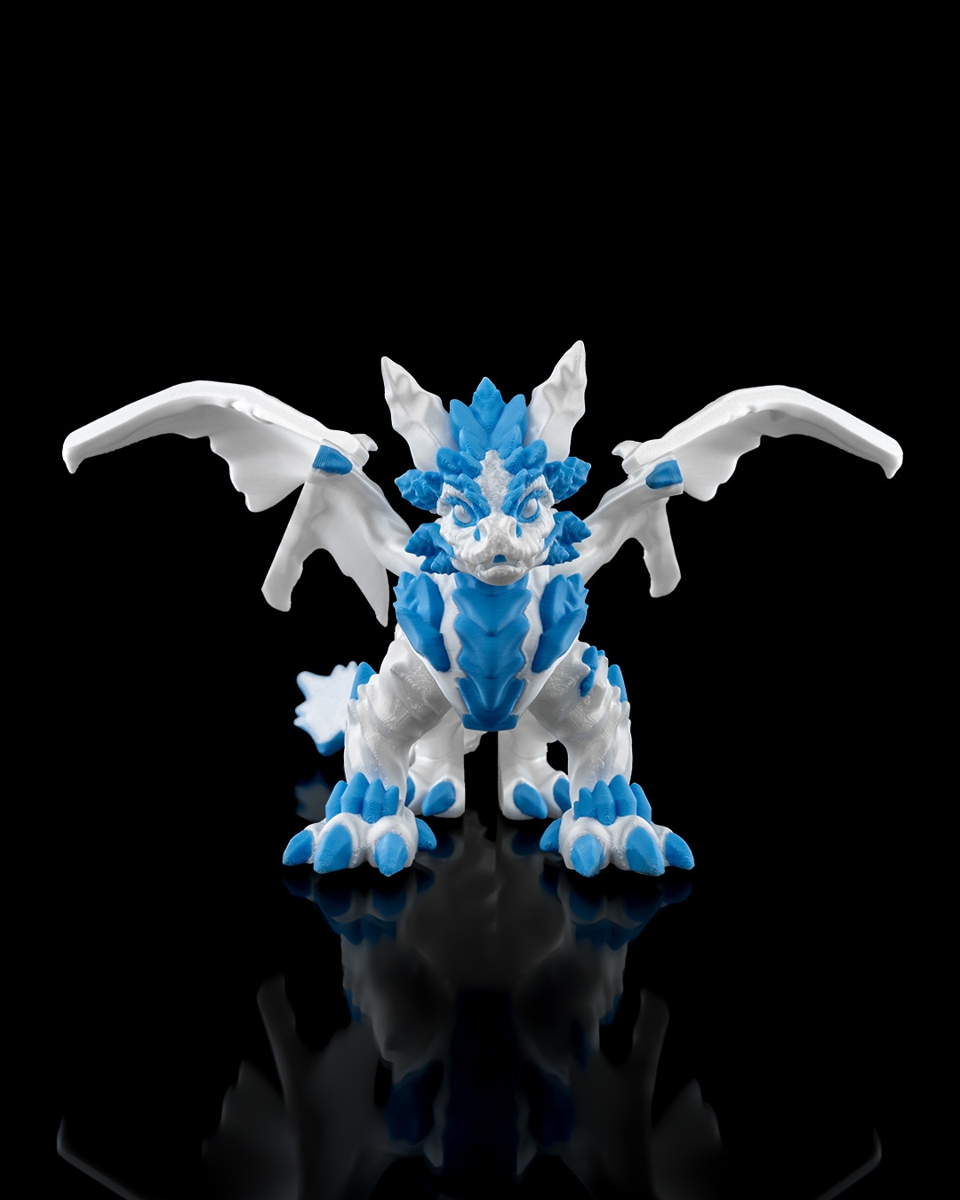 Frosty Dragon - 3D Printed Dragon Collectible