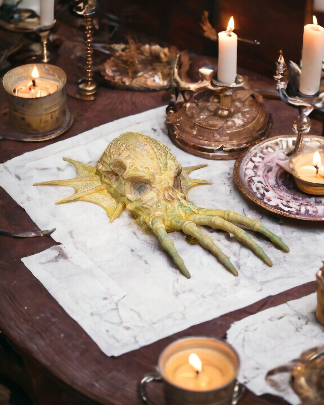 Green Dragon Skull - 3D Printed Dragon Collectible - Image 5