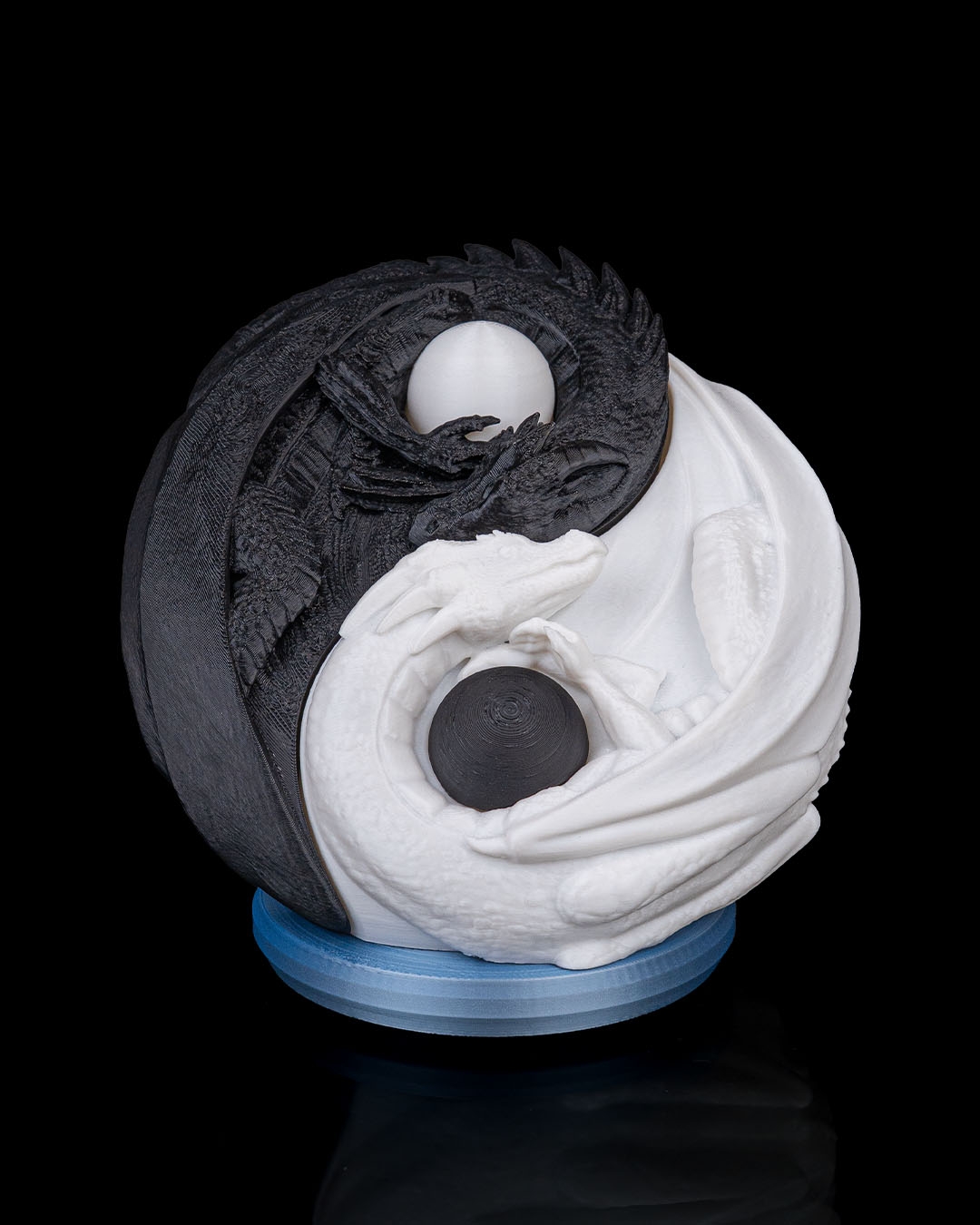 Harmony of Scales Table Lamp - 3D Printed Dragon Collectible - Image 3