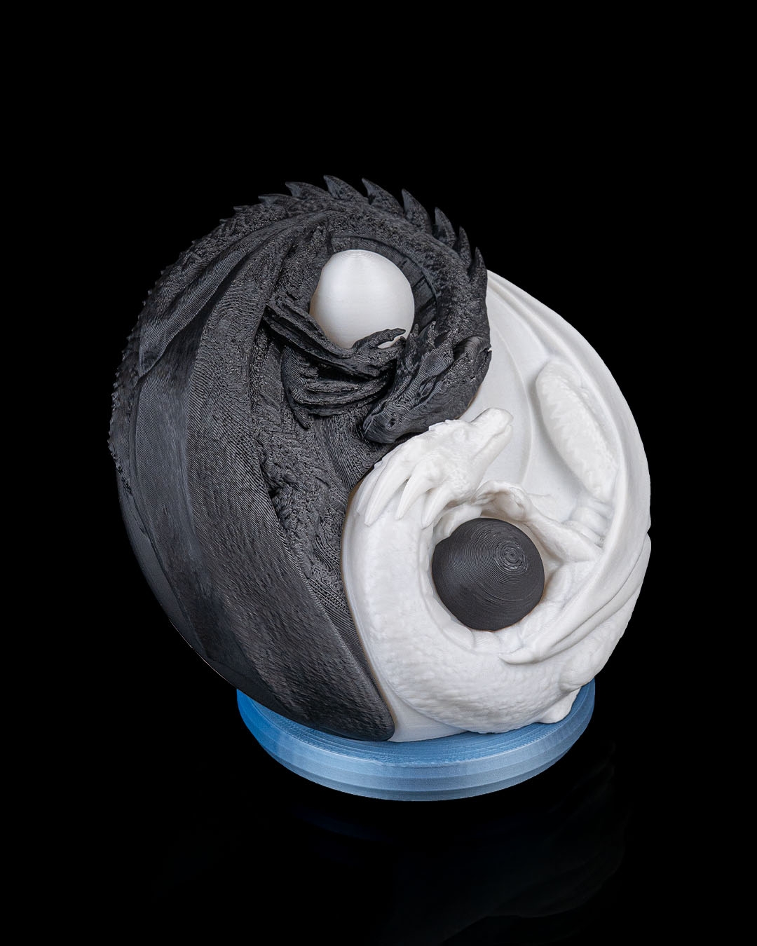 Harmony of Scales Table Lamp - 3D Printed Dragon Collectible - Image 4