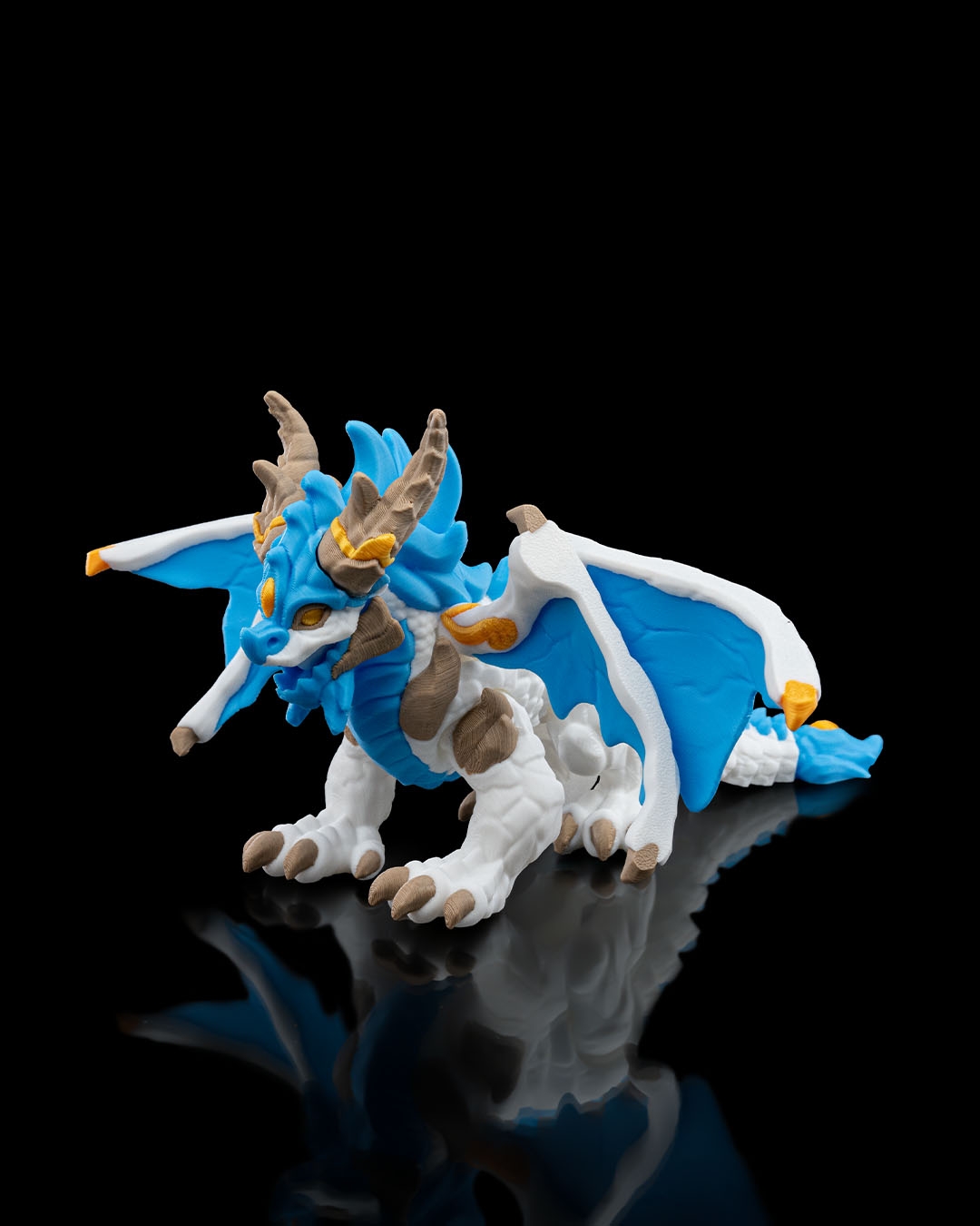 Ice Elemental Dragon - 3D Printed Dragon Collectible - Image 2
