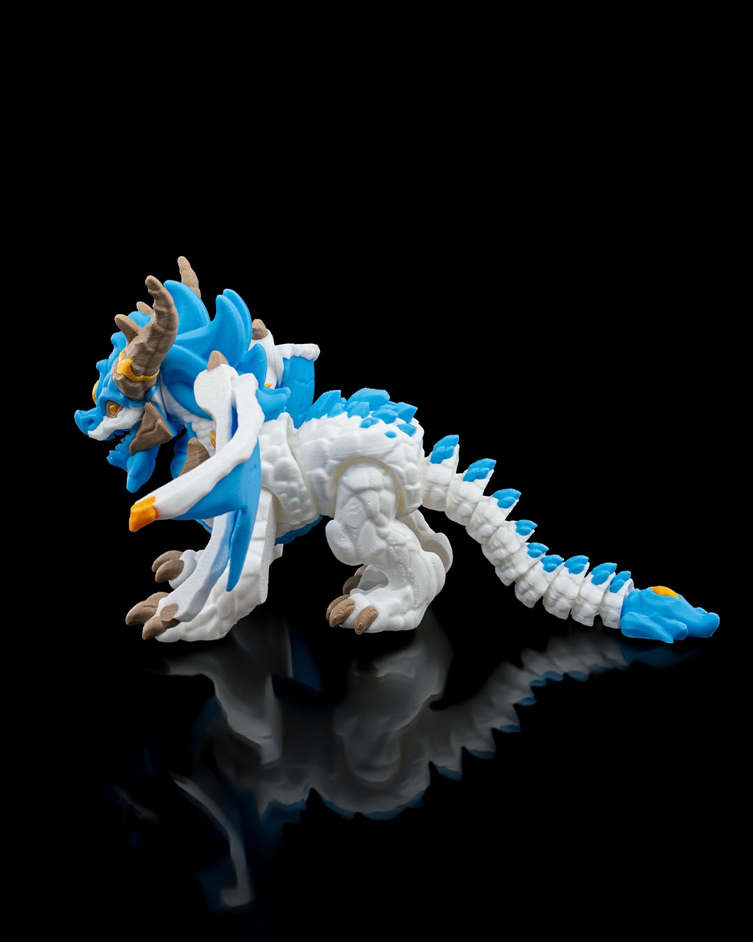 Ice Elemental Dragon - 3D Printed Dragon Collectible - Image 3