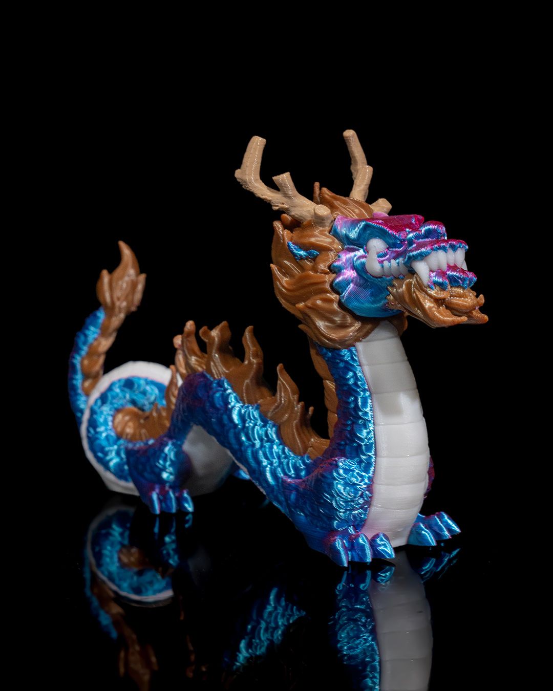 Loong Cable Organizer - 3D Printed Dragon Collectible - Image 2