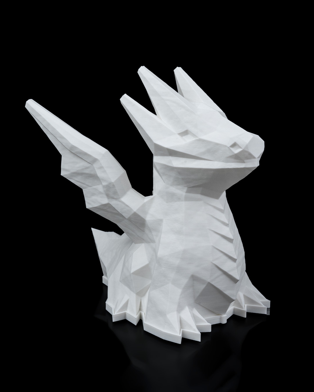 Low Poly Dragon Table Lamp - 3D Printed Dragon Collectible - Image 4