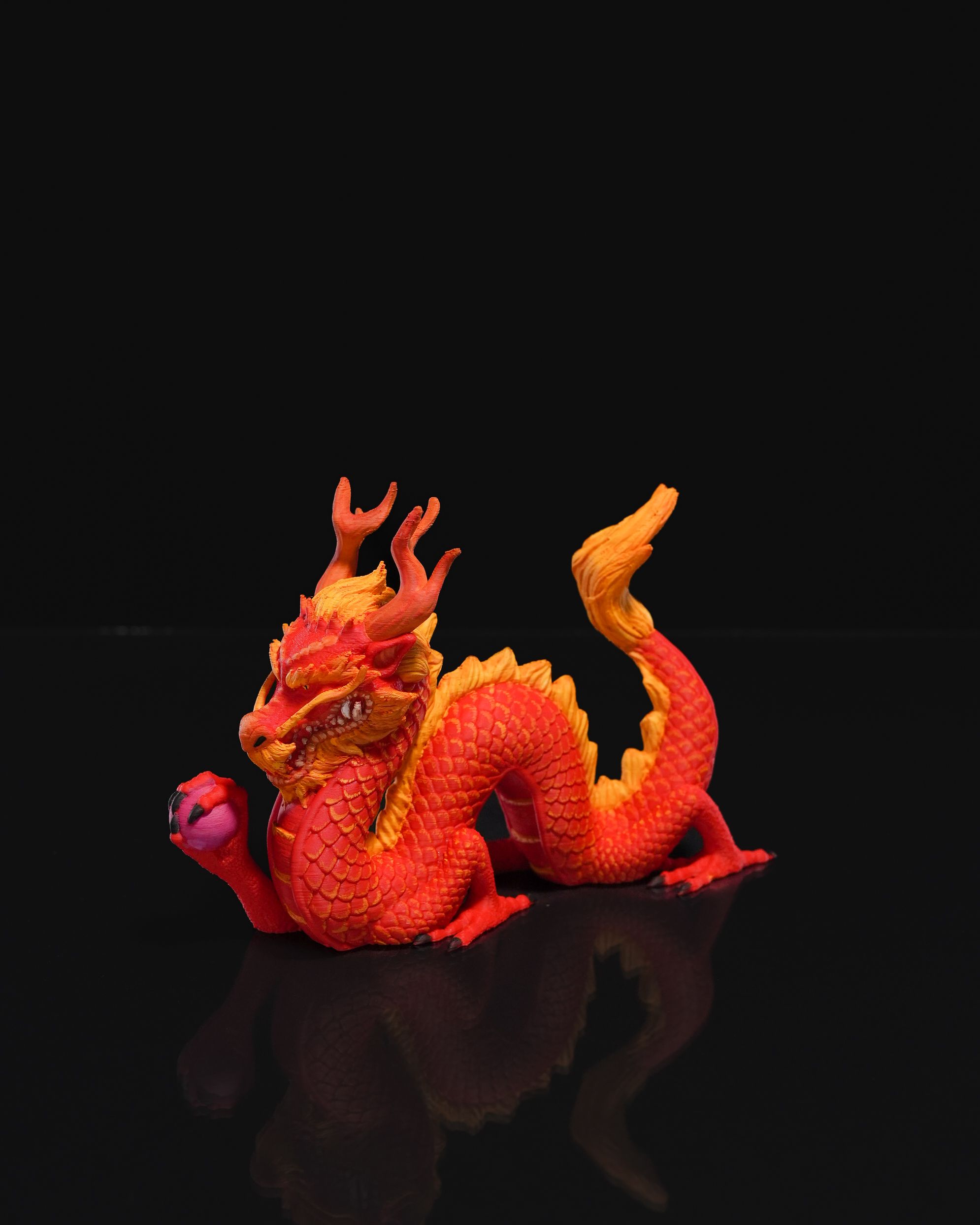 Not So Loong Statue - 3D Printed Dragon Collectible
