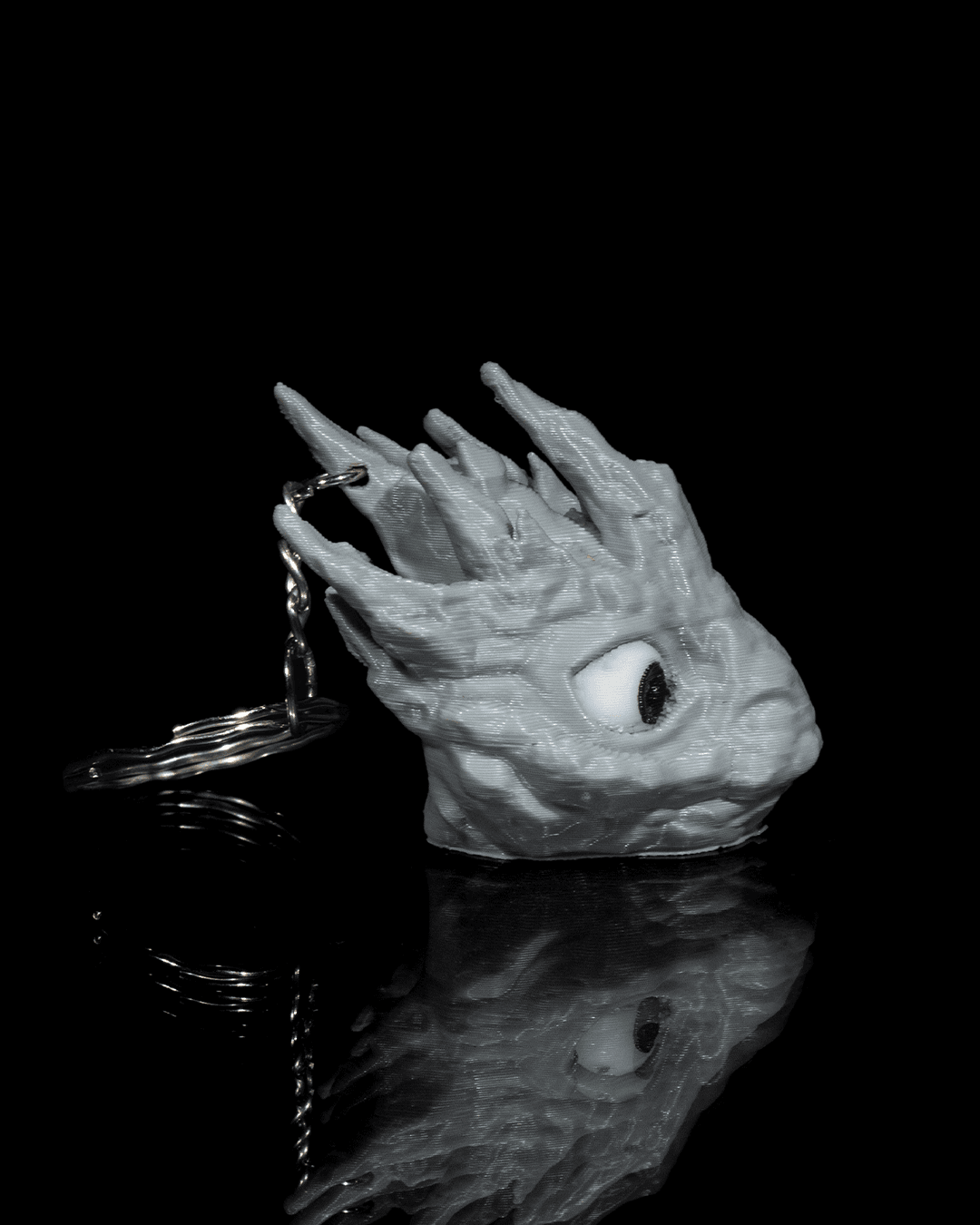 Pebble Dragon Keychain - 3D Printed Dragon Collectible - Image 2