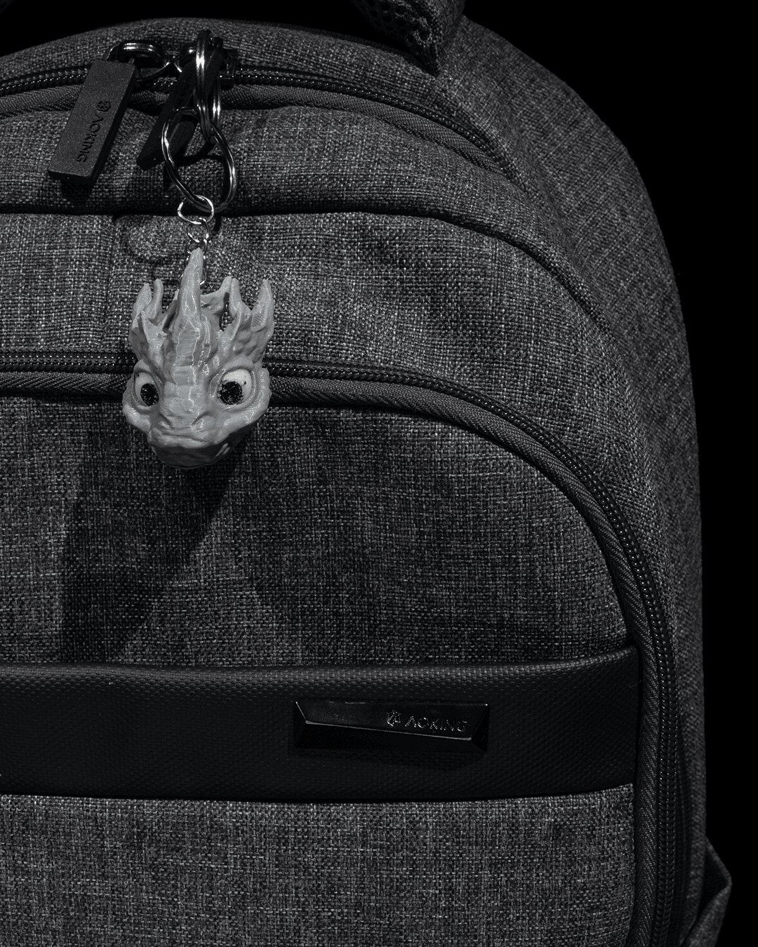 Pebble Dragon Keychain - 3D Printed Dragon Collectible - Image 4
