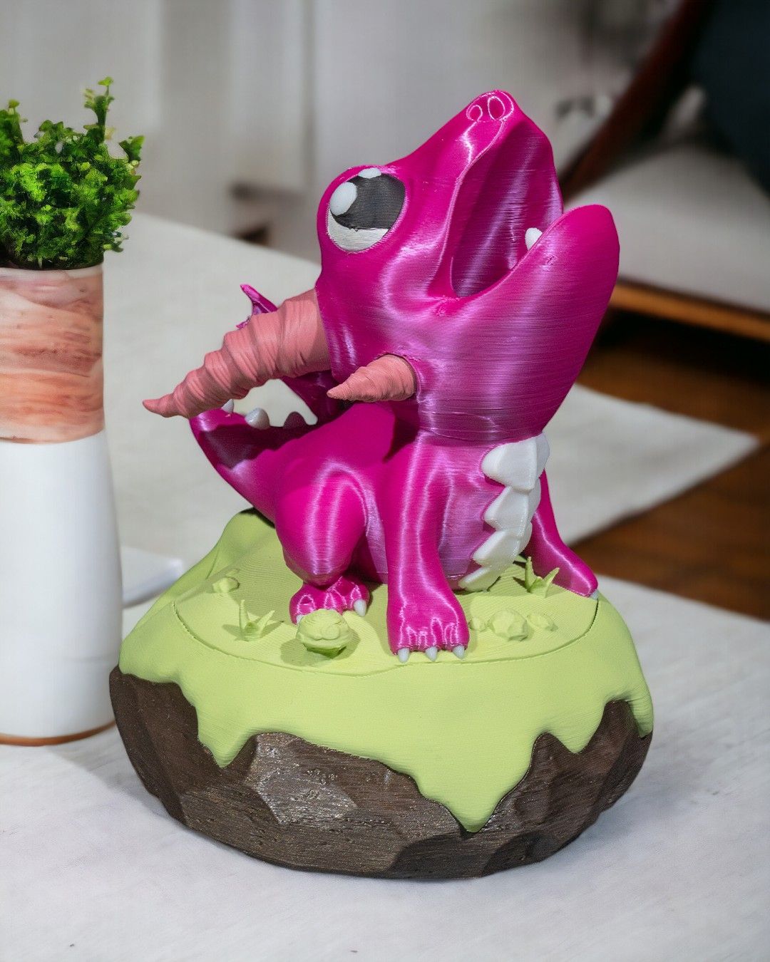 Steamy Dragon Hatchling - 3D Printed Dragon Collectible - Image 3