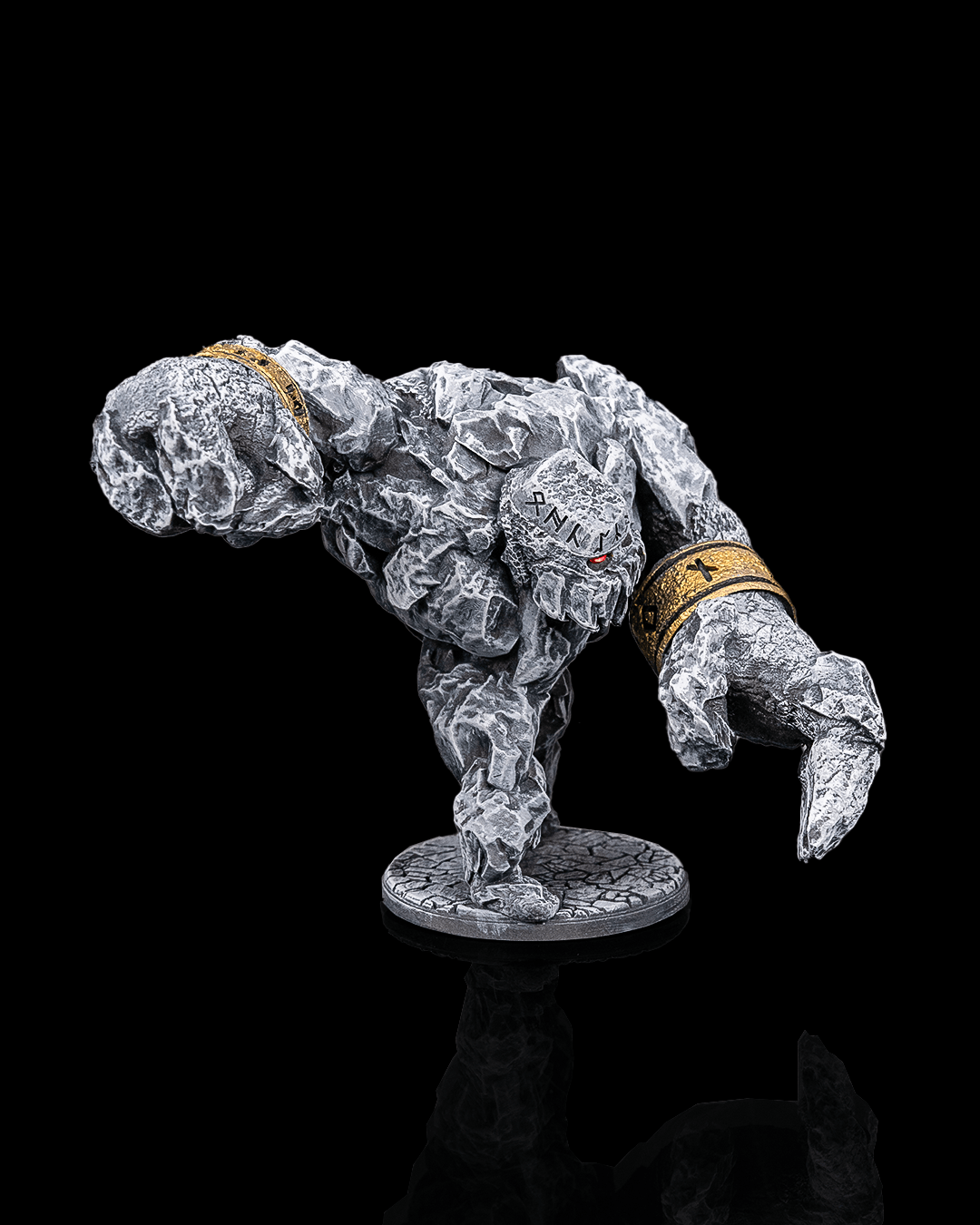 Stone Golem Enemy - 3D Printed Dragon Collectible - Image 3