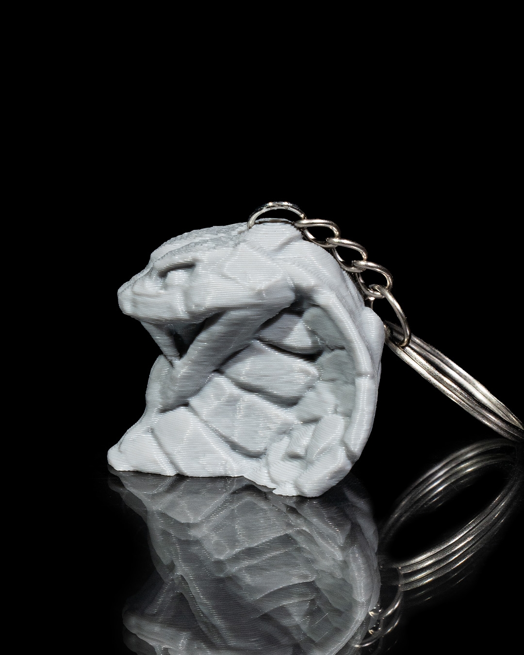 Stone Naja Keychain - 3D Printed Dragon Collectible - Image 2