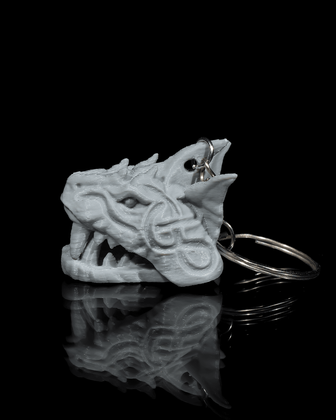 the Midgard Serpent Keychain - 3D Printed Dragon Collectible - Image 3
