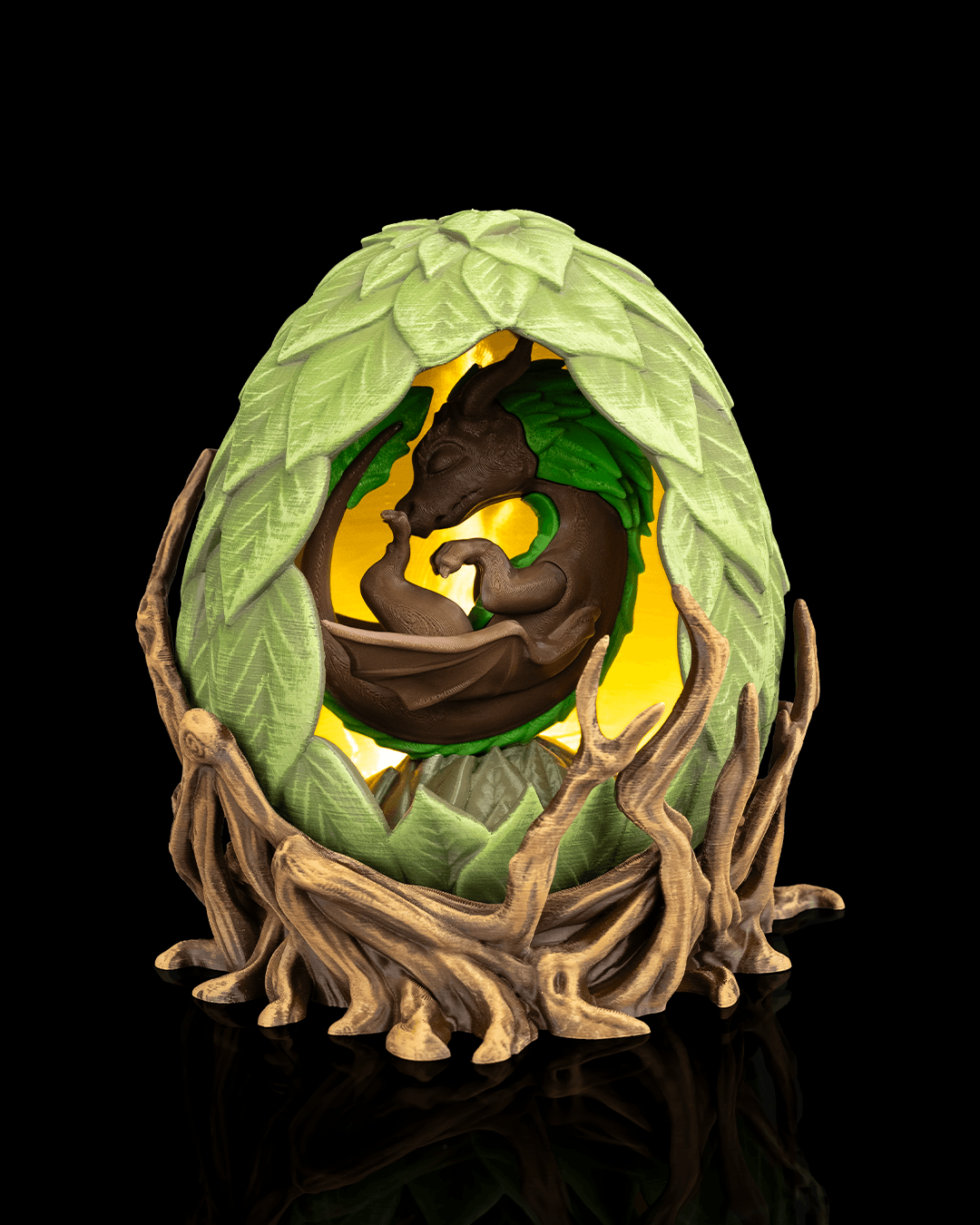 Wildroot Table Lamp - 3D Printed Dragon Collectible